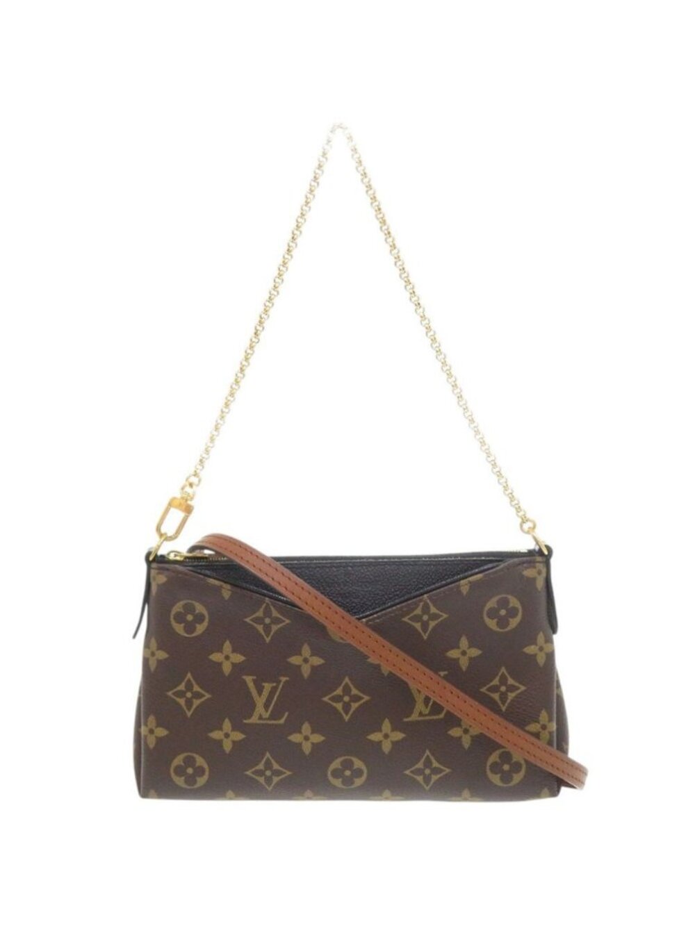 Louis Vuitton Pallas Clutch Monogram Shoulder Bag